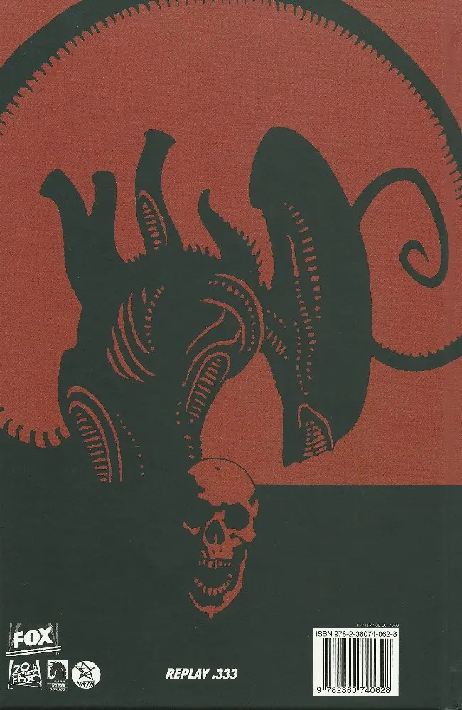 Verso de l'album Aliens : Absolution