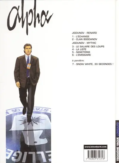 Verso de l'album Alpha Tome 2 Clan Bogdanov