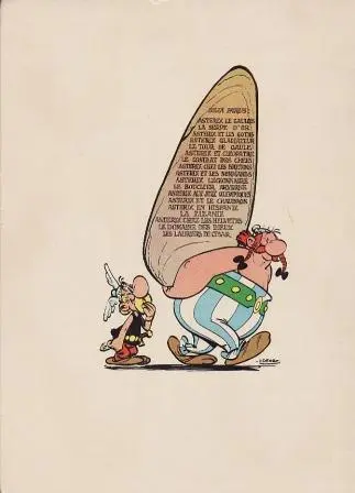 Verso de l'album Astérix Tome 5 Le tour de Gaule d'Astérix