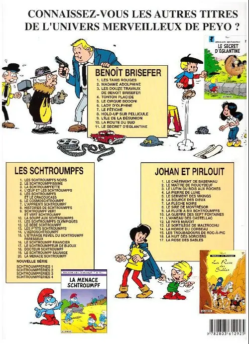 Verso de l'album Benoît Brisefer Tome 5 Le cirque Bodoni