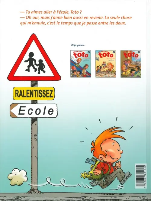 Verso de l'album Les Blagues de Toto Tome 1 L'école des vannes