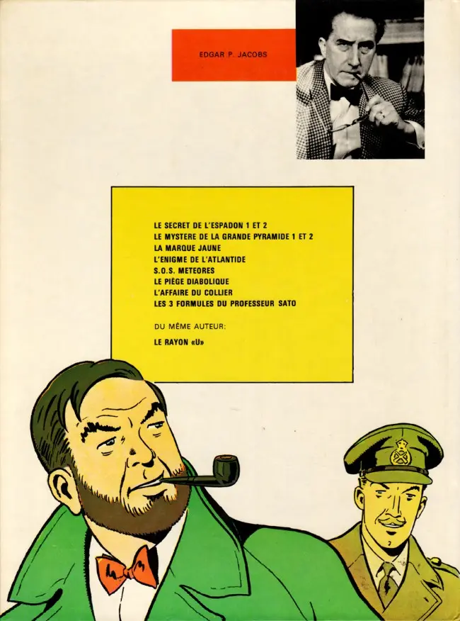Verso de l'album Blake et Mortimer Tome 2 Le Secret de l'Espadon 2