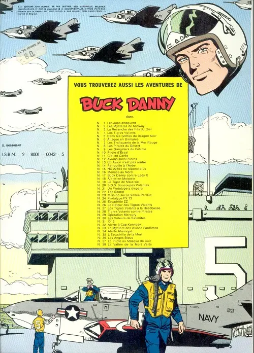 Verso de l'album Buck Danny Tome 6 Attaque en Birmanie