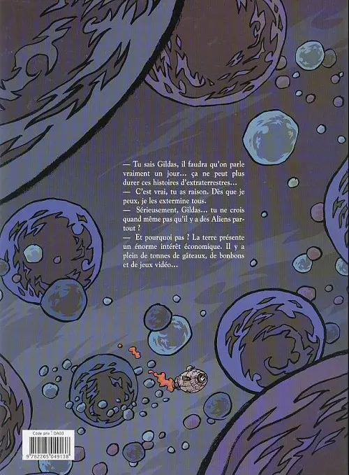 Verso de l'album Les Cosmonautes du futur Tome 1
