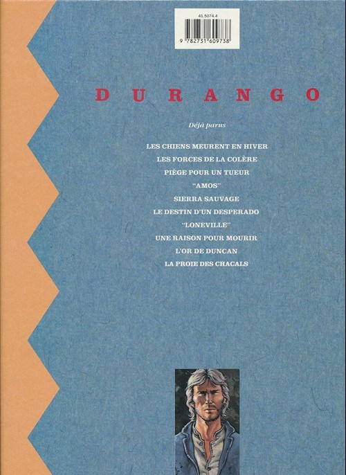 Verso de l'album Durango Tome 3 Piège pour un tueur