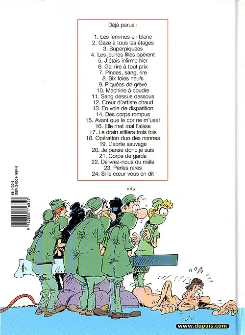 Verso de l'album Les Femmes en Blanc Tome 6 Gai rire à tout prix