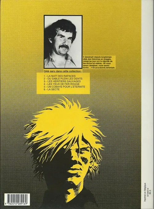 Verso de l'album Jeremiah Tome 7 Afromérica