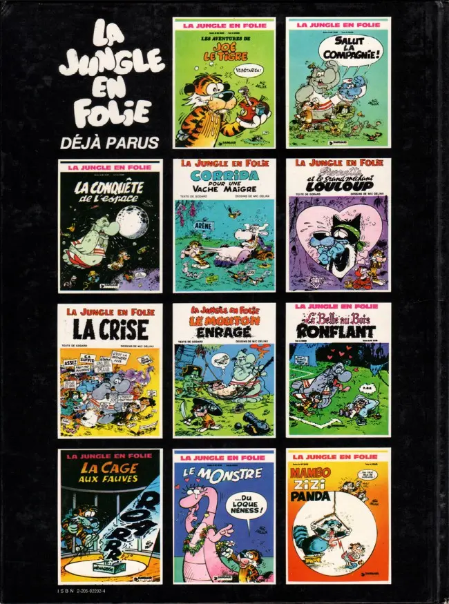 Verso de l'album La Jungle en folie Tome 3 La conquête de l'espace