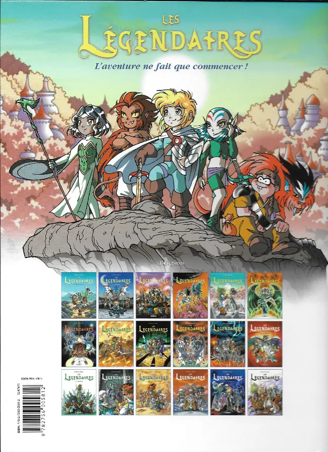 Verso de l'album Les Légendaires Tome 8 Griffes et plumes