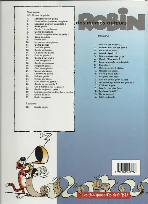 Verso de l'album Léonard Tome 6 Génie en balade