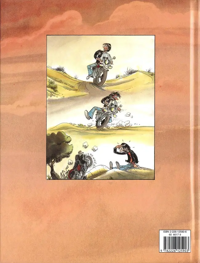 Verso de l'album Les mémoires d'un motard Tome 2 Pour quelques kilomètres de plus