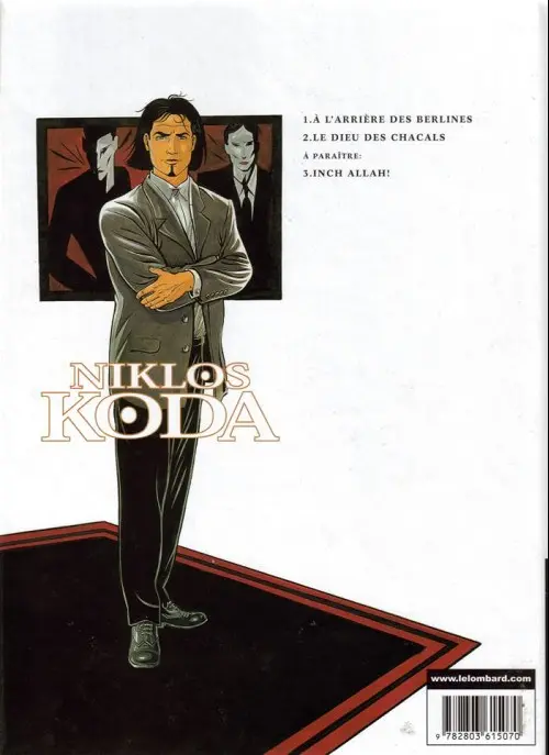 Verso de l'album Niklos Koda Tome 1 À l'arrière des berlines