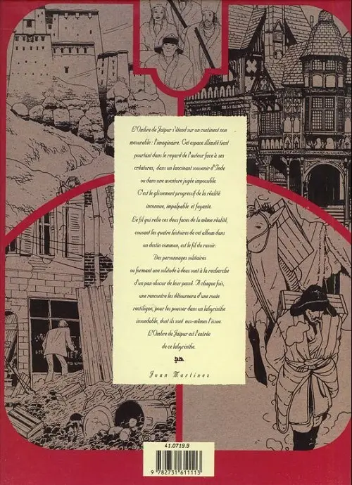 Verso de l'album L'Ombre de Jaïpur Tome 1