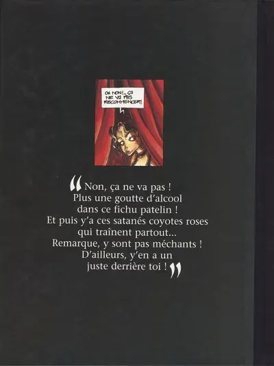 Verso de l'album Outlaw Tome 2 Barres à mines et coyotes roses