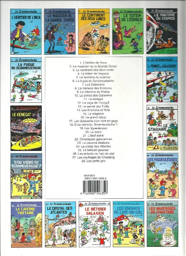 Verso de l'album Le Scrameustache Tome 7 Les galaxiens