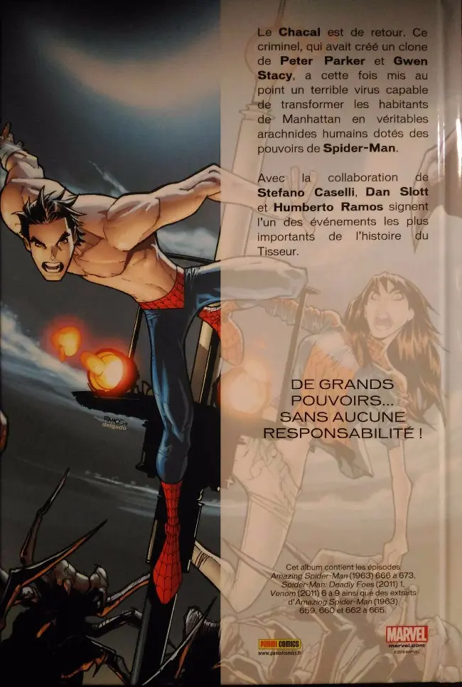Verso de l'album Spider-Man : Spider-Island