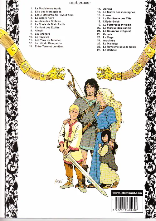 Verso de l'album Thorgal Tome 7 L'Enfant des Étoiles