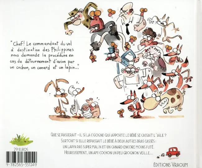 Verso de l'album Un bébé à livrer