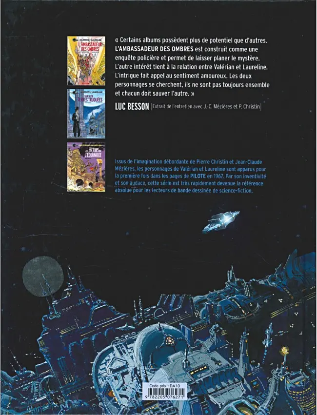 Verso de l'album Valérian et Laureline - L'intégrale Volume 3