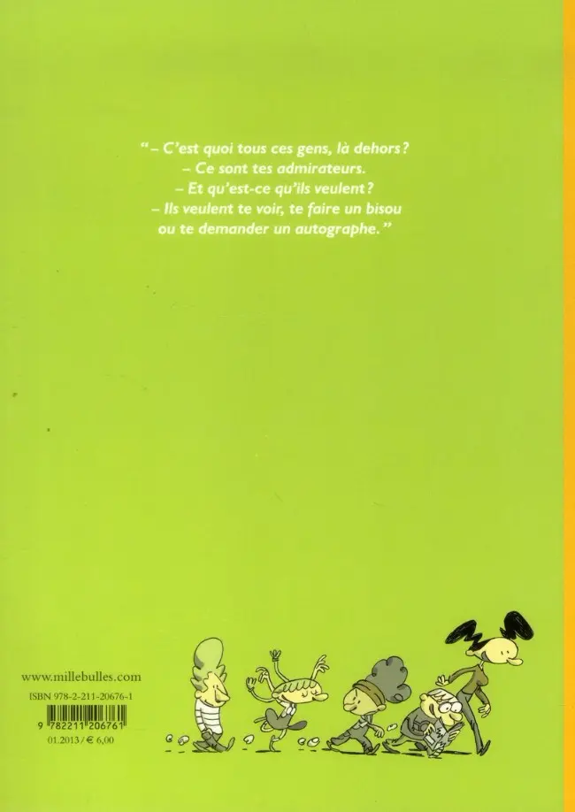 Verso de l'album Zizi la chipie Tome 2 Vedette de la chanson