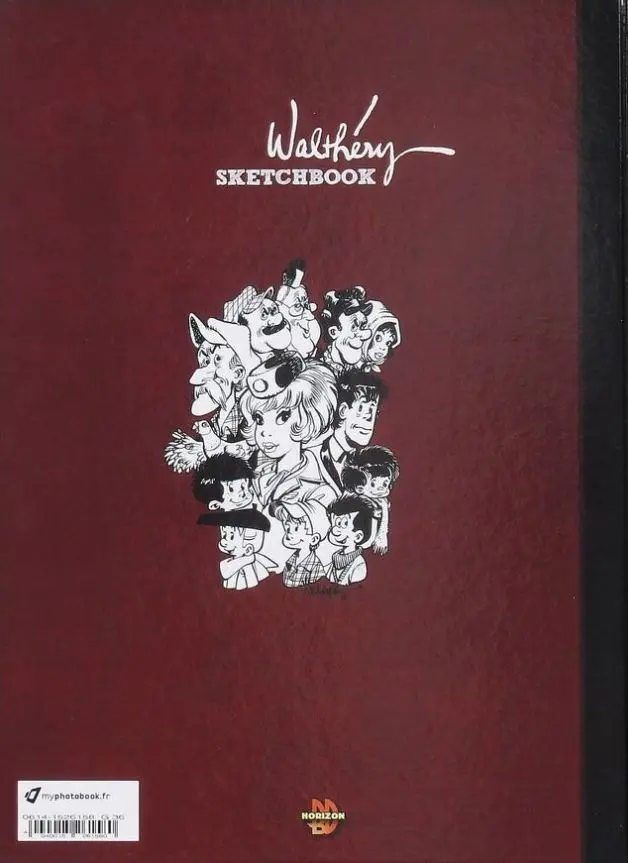 Verso de l'album Walthéry Sketchbook
