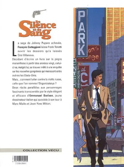 Verso de l'album De silence et de sang Tome 11 Le sceau de Caïn .1