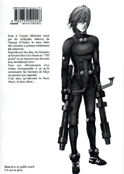 Verso de l'album Gantz 23