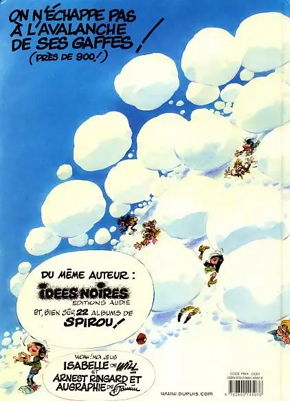 Verso de l'album Gaston Tome 17 La saga des gaffes