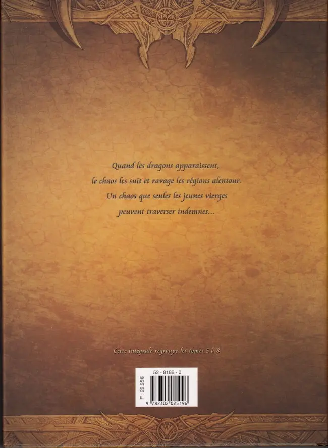 Verso de l'album La Geste des Chevaliers Dragons Intégrale 2