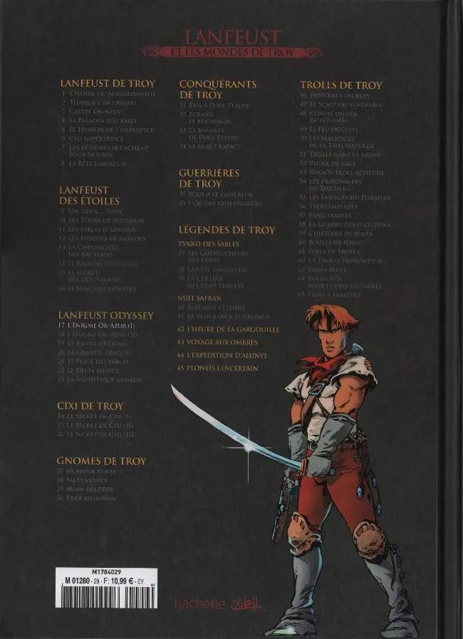 Verso de l'album Lanfeust et les mondes de Troy Tome 17 Lanfeust Odyssey - L'énigme Or-Azur (I)