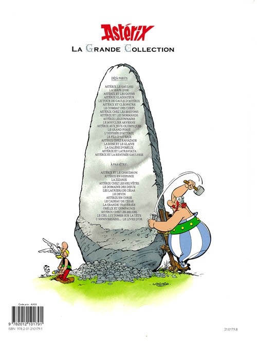 Verso de l'album Astérix La Grande Collection Tome 11 Le Bouclier Arverne
