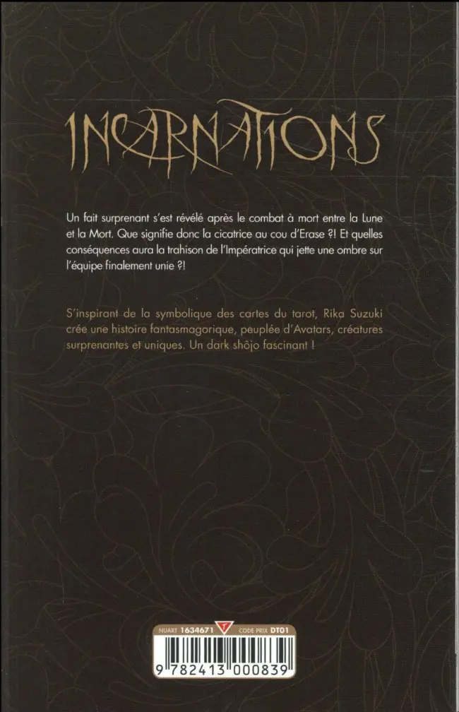 Verso de l'album Incarnations 13