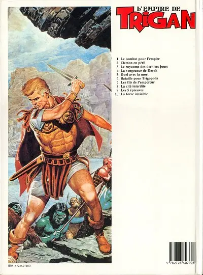 Verso de l'album Trigan Tome 14 La force invisible
