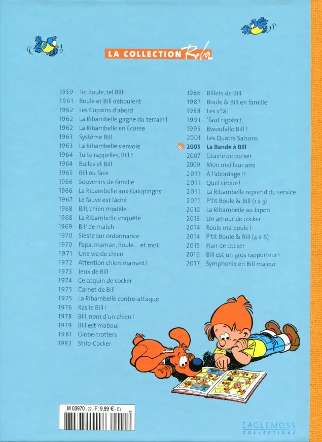Verso de l'album La Collection Roba Tome 22 La Bande à Bill