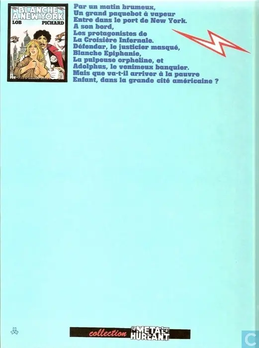 Verso de l'album Blanche Épiphanie Tome 4 Blanche à New-York