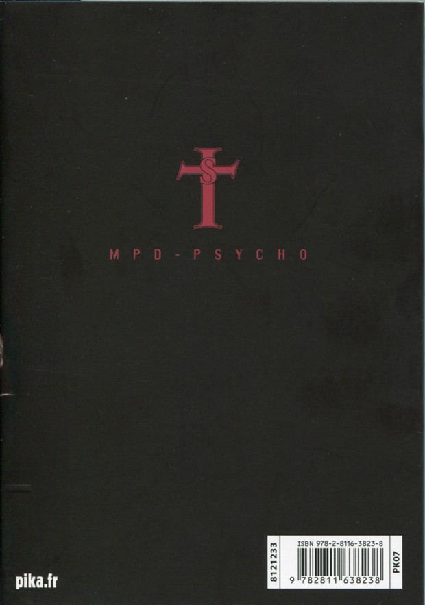 Verso de l'album MPD-Psycho - Le détective schizophrène N° 23