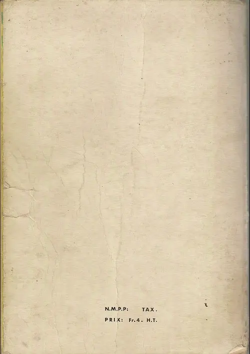 Verso de l'album Strange Album N° 11
