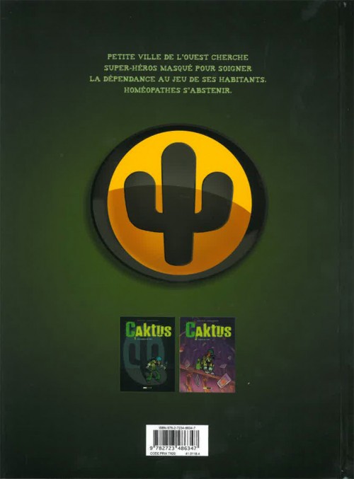 Verso de l'album Caktus 2 Game au vert