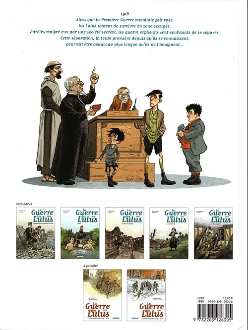 Verso de l'album La Guerre des Lulus Tome 5 1918 - le Der des ders