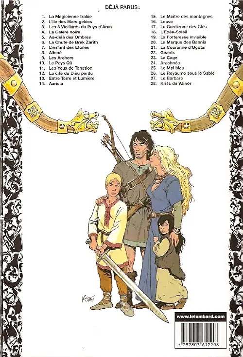 Verso de l'album Thorgal Tome 22 Géants