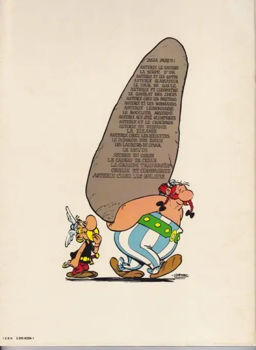 Verso de l'album Astérix Tome 14 Astérix en hispanie