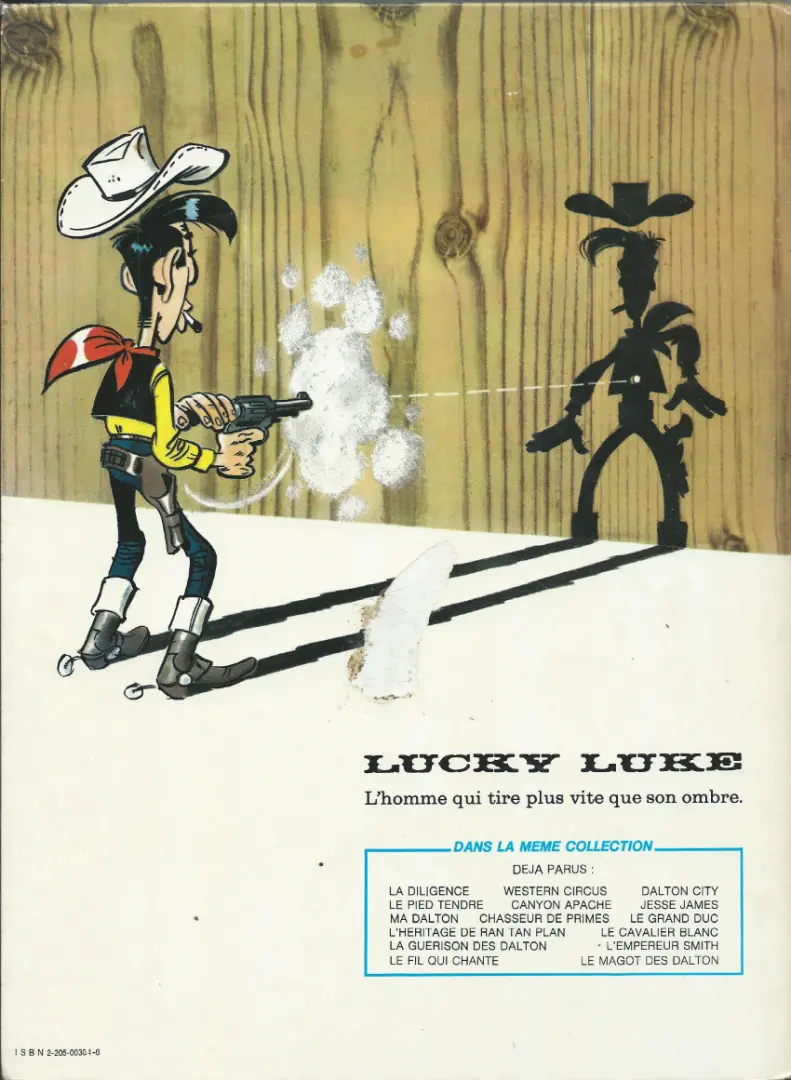 Verso de l'album Lucky Luke Tome 32 La diligence