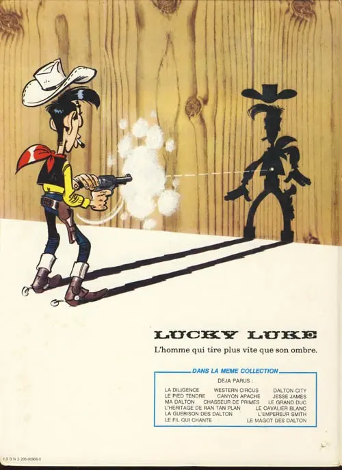 Verso de l'album Lucky Luke Tome 45 L'empereur Smith