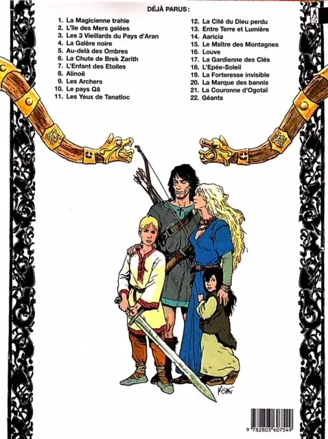 Verso de l'album Thorgal Tome 15 Le maître des montagnes