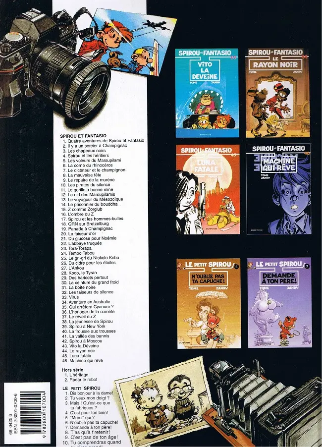Verso de l'album Spirou et Fantasio Tome 29 Des haricots partout