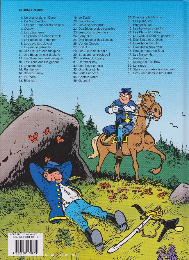 Verso de l'album Les Tuniques Bleues Tome 22 Des Bleus et des dentelles