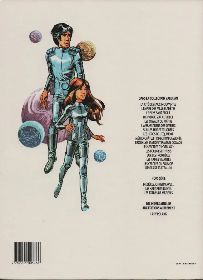 Verso de l'album Valérian Tome 2 L'empire des mille planètes