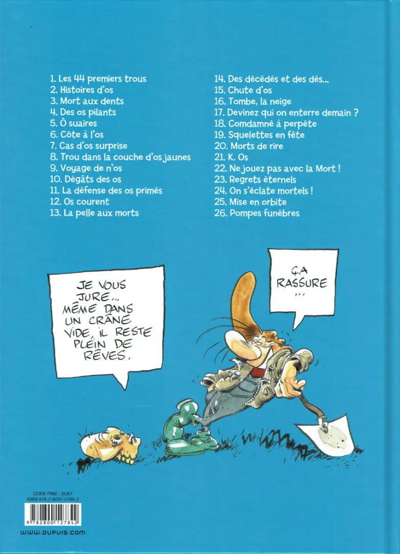Verso de l'album Pierre Tombal Tome 17 Devinez qui on enterre demain ?