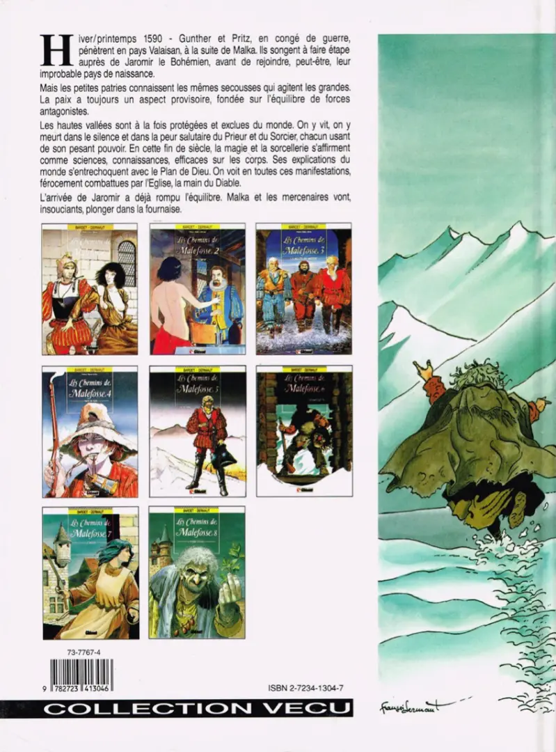 Verso de l'album Les Chemins de Malefosse Tome 6 Tschäggättä