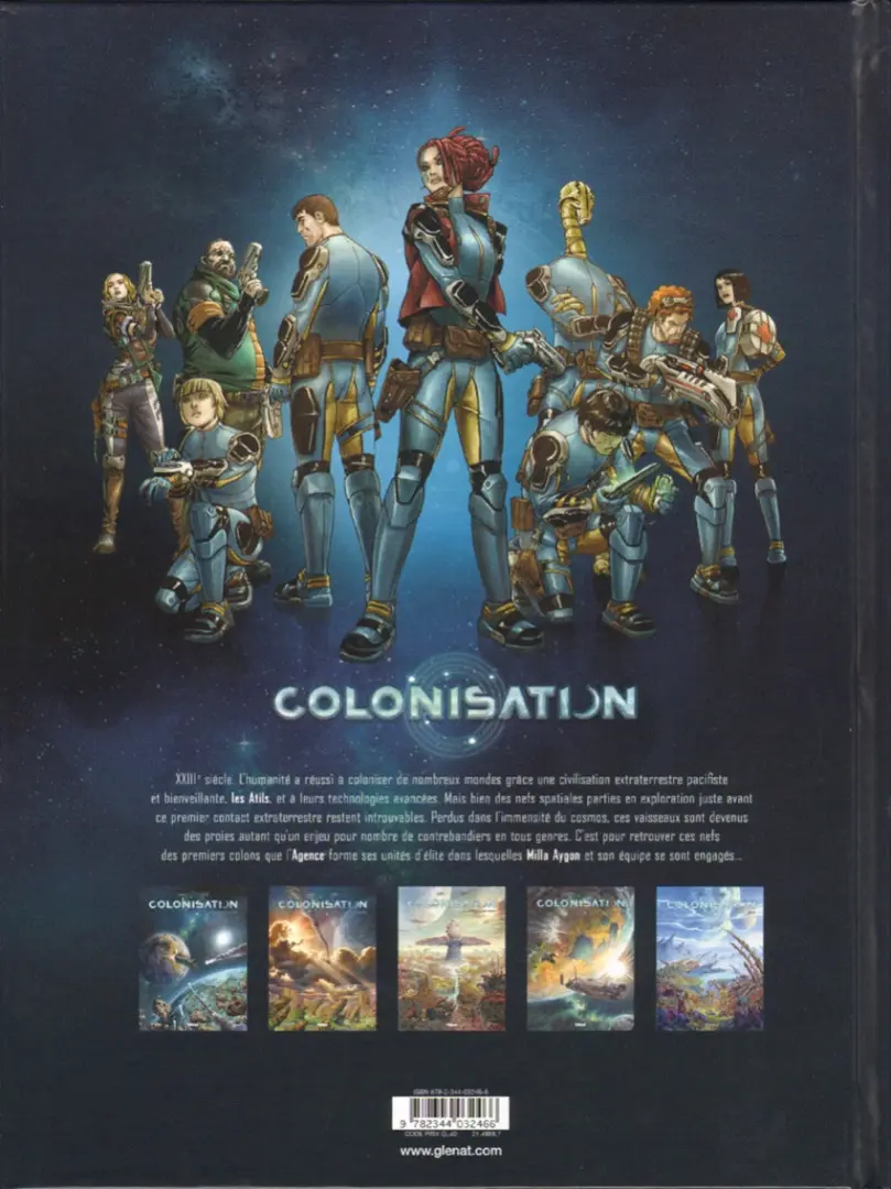 Verso de l'album Colonisation Tome 5